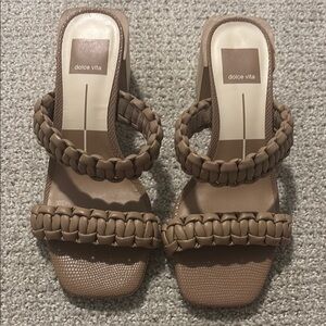 Dolce Vita Tan Sandals Slip-On Casual